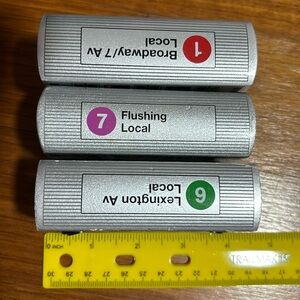 Bundle of wooden trains